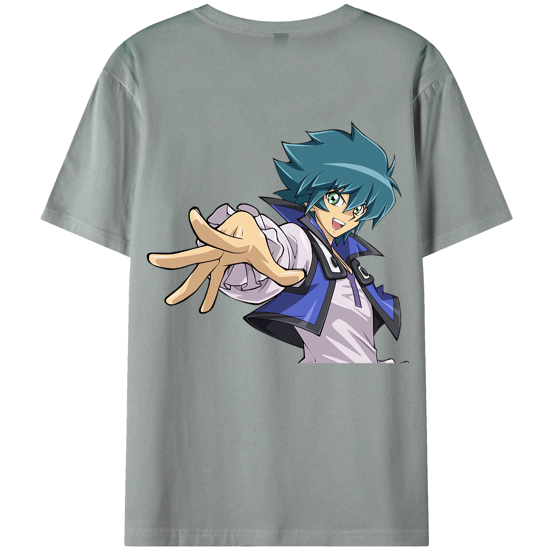 （画像用） 遊☆戯☆王 Yu-Gi-Oh! 綿100％ メンズ半袖Tシャツ（バックプリント） 通気性